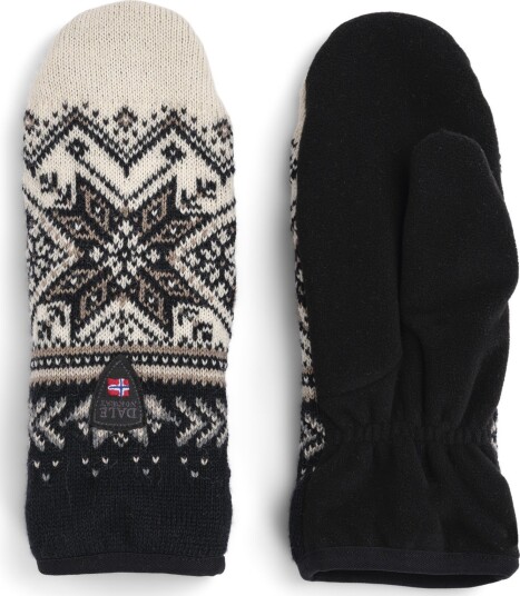 Dale of Norway Vail Polar Mittens Black/Offwhite/Sand Mel S Dale of Norway Vail Polar Mittens Black/Offwhite/Sand Mel S
