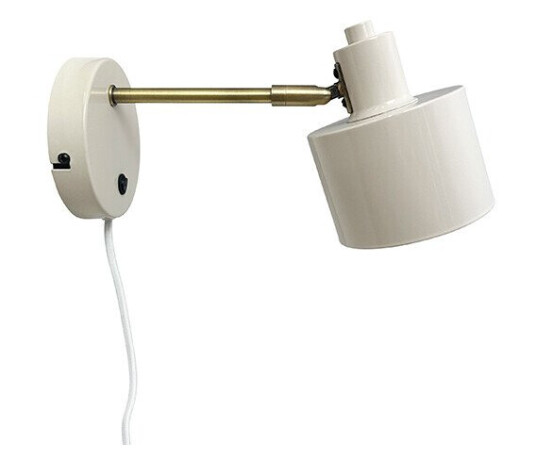 Ocean Vegglampe Beige/Brass - Dyberg Larsen
