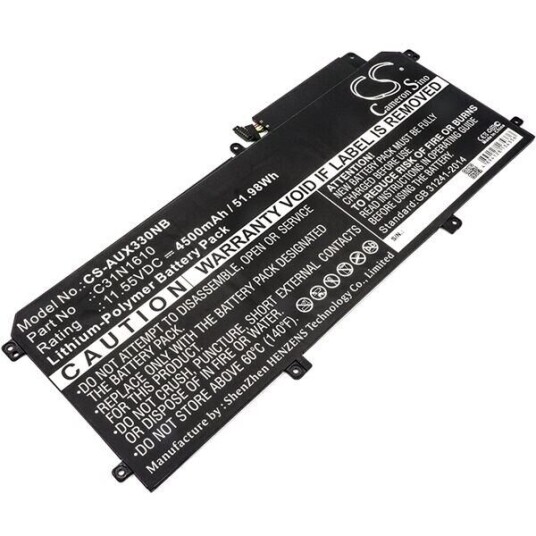 Asus UX330CA-FC079T batteri (4500 mAh 11.55 V, Sort)