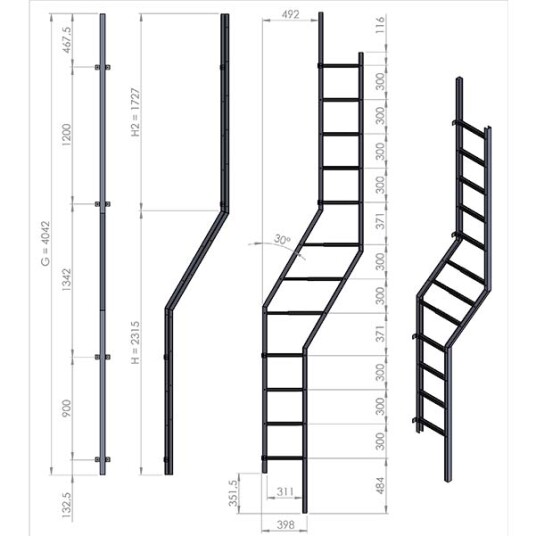 Modum Gesimsstige G3 Modum Gesimsstige G3