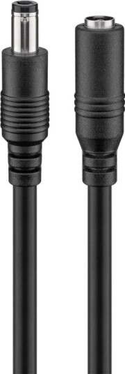 Pro 2,5 mm DC-forlengelseskabel 3 m Svart