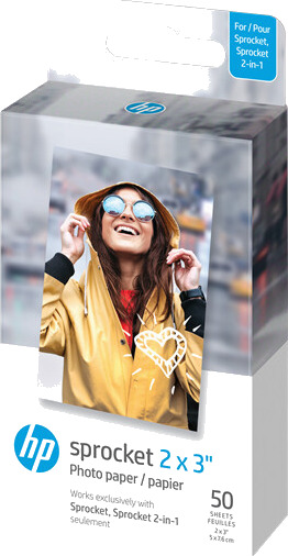 HP ZINK PAPER SPROCKET LUNA 50 PACK 2X3" HP ZINK PAPER SPROCKET LUNA 50 PACK 2X3"