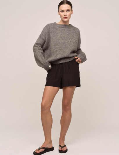 Once Untold Florie Brushed Sweater - Grey - XS Once Untold Florie Brushed Sweater - Grey - XS