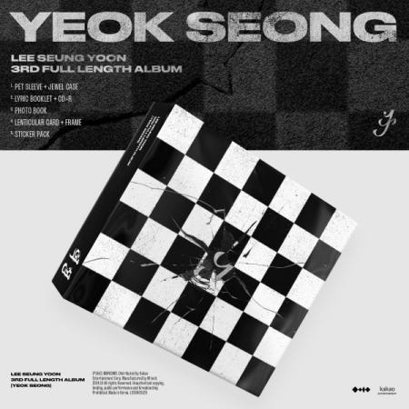 Lee Seung Yoon Yeok Seong incl. 44pg Photobook, 20pg Lyric Booklet, Sticker Pack, Lenticular Card + Frame CD Lee Seung Yoon Yeok Seong incl. 44pg Photobook, 20pg Lyric Booklet, Sticker Pack, Lenticular Card + Frame CD