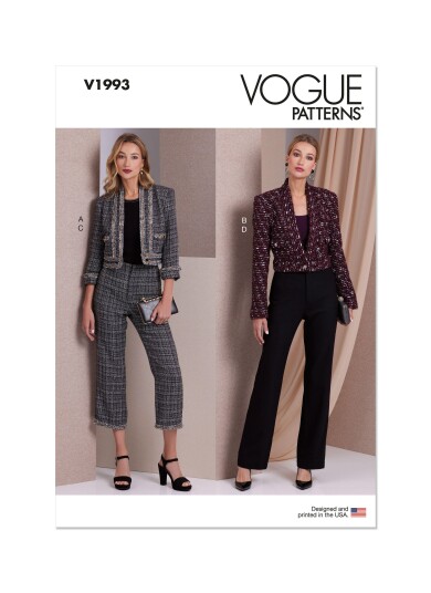 Vogue 1993 - Jakke & Bukse H5 (6-8-10-12-14)