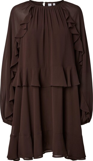 YAS Yasmilva Ls Dress S. Noos   Brown   36