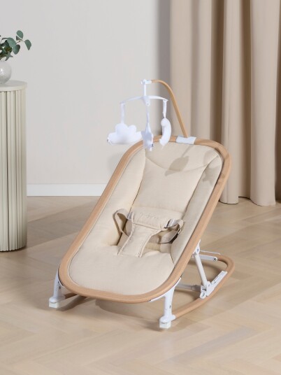 Beemoo PLAY Soothe Vippestol Soft Beige/Nature Beemoo PLAY Soothe Vippestol Soft Beige/Nature