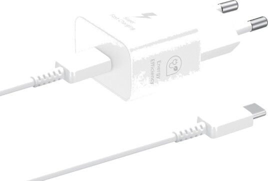 Samsung 25W USB-C hurtiglader med 1m kabel - Hvit Samsung 25W USB-C hurtiglader med 1m kabel - Hvit