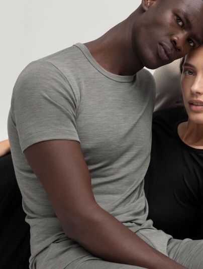 Calida Menn Merinowool/silk Shirt-M M