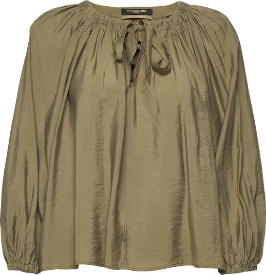 Scotch & Soda | Voluminous Blouse With Ties At Front | XS