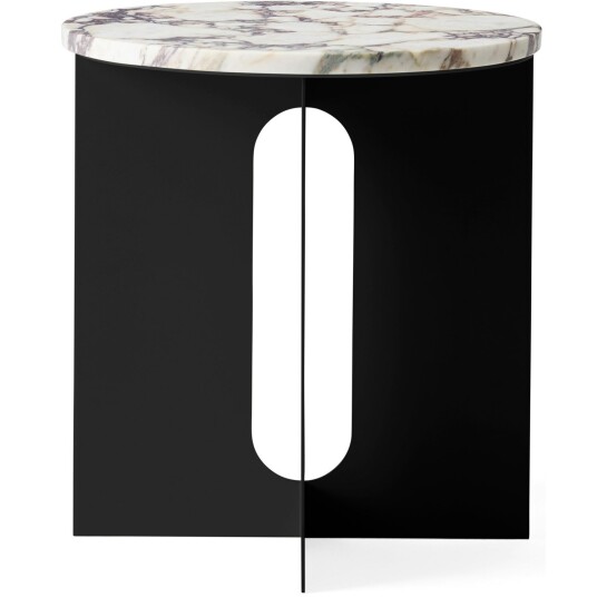 Audo Copenhagen Androgyne Sidebord Svart / Viola Marmor