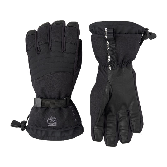 Hestra Alpine Glove Gore Tex perform - 5 finger 22/23, hansker unisex 10 BLACK/BLACK