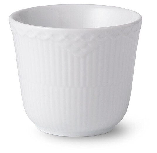 Royal Copenhagen White Fluted Half Lace termokopp 26 cl Royal Copenhagen White Fluted Half Lace termokopp 26 cl