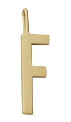 Design Letters Archetype Charm 16 mm Gold A-Z F
