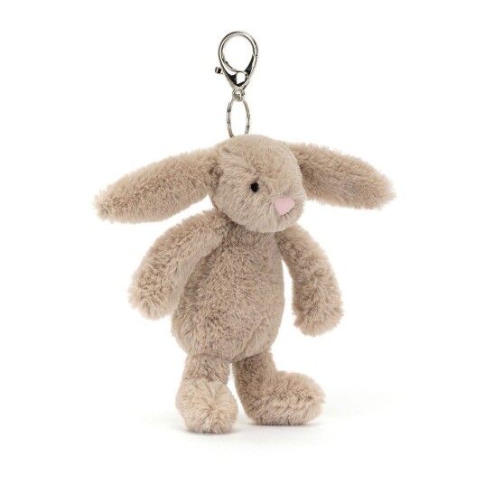 Jellycat Bashful Kanin Beige Anheng til Veske