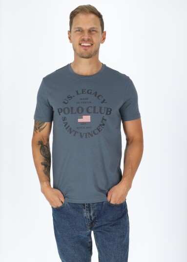 Saint Vincent Dallas Tee Swe Denim Blue S T-Shirts Saint Vincent Dallas Tee Swe Denim Blue S T-Shirts