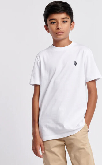 U.S. Polo Assn. Junior Dhm Tshirt Hvit 9 10ÅR