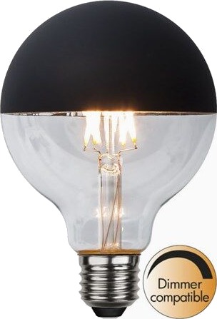 Star Trading Toppforspeilet SVART E27 Globe Ø95 2,8W