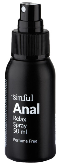 Sinful Anal Relax Spray 50 ml     - Svart
