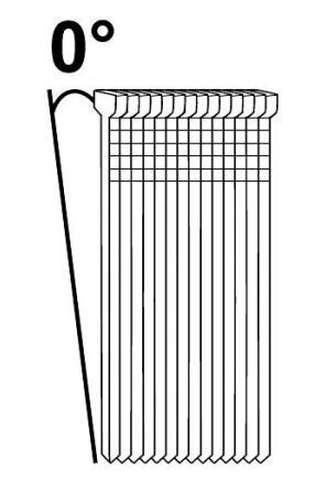 ESSVE F18 FZB Dykkert 0°, hvitt hode, 3600-pakning 1,2x50mm