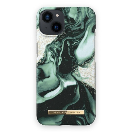 iDeal of Sweden iPhone 13 Mini Fashion Deksel Golden Olive Marble