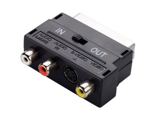Goobay SCART til S-Video og RCA Kabeladapter, Svart Goobay SCART til S-Video og RCA Kabeladapter, Svart