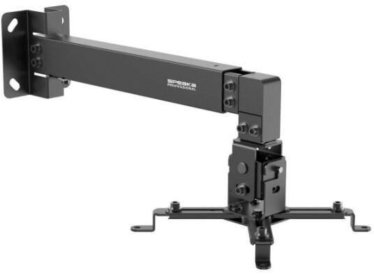 Speaka Professional Sp-Pwm-100 Projektor-Vægholder Drejbar Vægafstand Max.: 600 Mm Sort