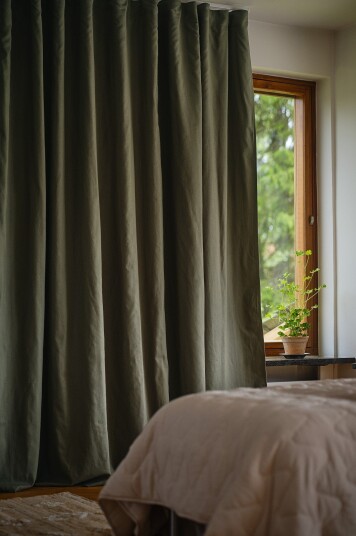 Jotex Mørkleggingsgardin Lin 1lengde Ekstra Bred Olivengrønn MELANIE 207581905300