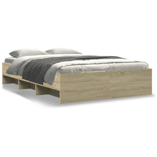  Sengeramme uten madrass sonoma eik 140x190 cm konstruert tre 8721102856877