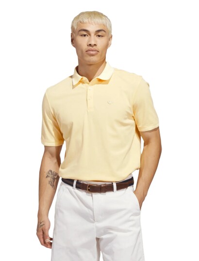 adidas Golf Originals F Solid Polo Lc   Yellow   S