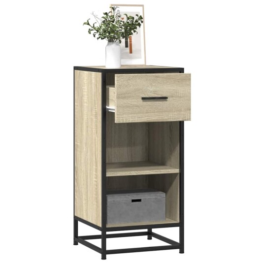 Skjenk sonoma eik 35,5x35x76 cm konstruert tre og metall 8721102840142