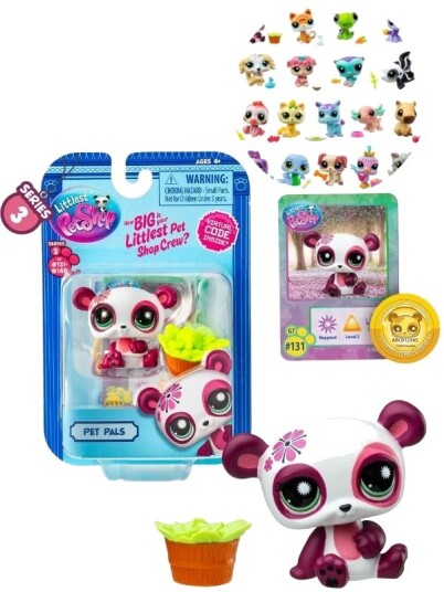 Littlest Pet Shop Serie 3 Pet Pals Overraskelsesfigur Med Tilbehør Og Samlekort