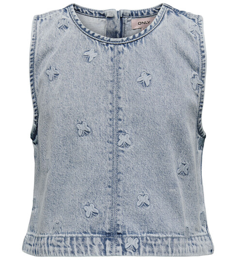 kids ONLY Light Blue Denim Butterfly Freja Butterfly Topp Denim 164 kids ONLY Light Blue Denim Butterfly Freja Butterfly Topp Denim 164