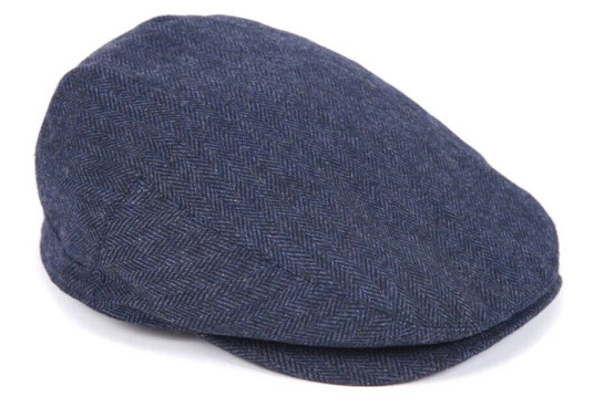 Barbour Navy Barbour Barlow Flat Cap Sixpence Blå M