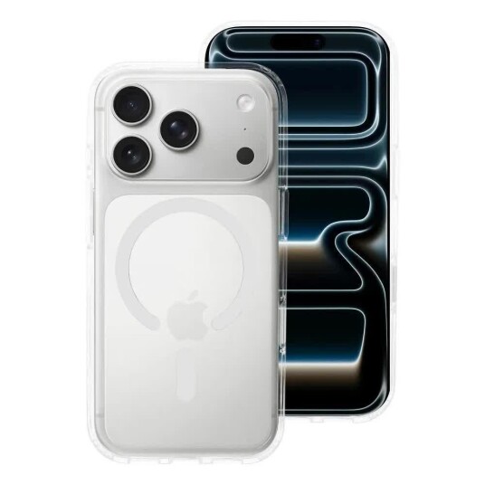 Forcell F Protect Clear Hybrid Premium Deksel for iPhone 17 Pro Kompatibel med MagSafe Gjennomsiktig