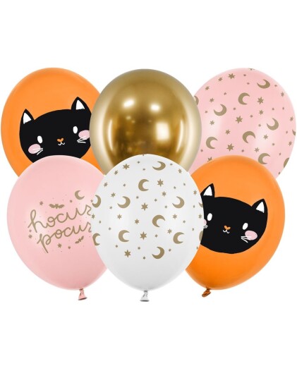 6 stk 30 cm Ballonger Hocus Pocus Ballongbukett