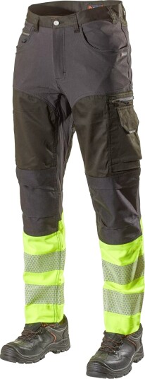 L.Brador Arbeidsbukse 4 Veis Stretch Kl. 1 D120 Gul 1073PB