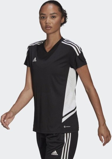 adidas Condivo 22 Trenings T skjorte Svart/hvit Kvinner størrelse X Small