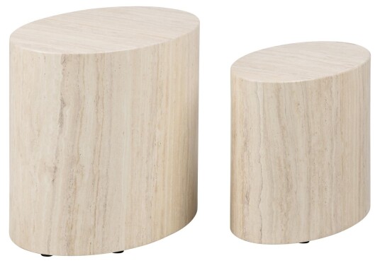 Mice sofabord sett med 2 stk. beige. Mice sofabord sett med 2 stk. beige.