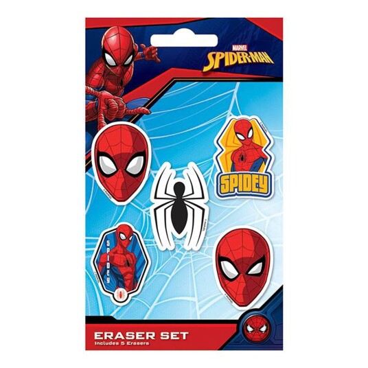 Spider-Man Viskelær 5-pk