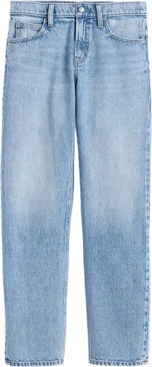 GAP Mid Rise Straight Taper Jeans LIGHT WASH 28 Short