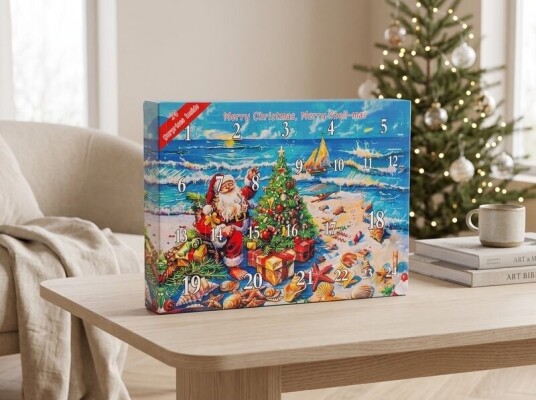 Julekalender med skjell