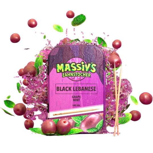 Tannstikker Med Smak WUNDER Massiv´s Grape Mint 100 stk. Tannstikker Med Smak WUNDER Massiv´s Grape Mint 100 stk.