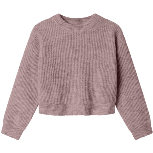 Name It Deauville Mauve Nkfholly Ls Boxy Kort Strikk Noos 116