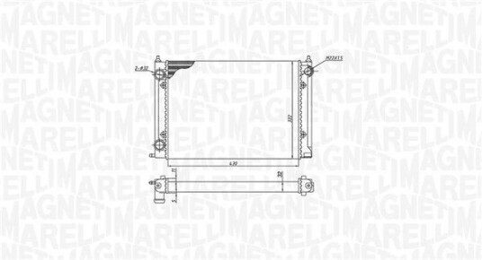 Radiator MAGNETI MARELLI 350213187400