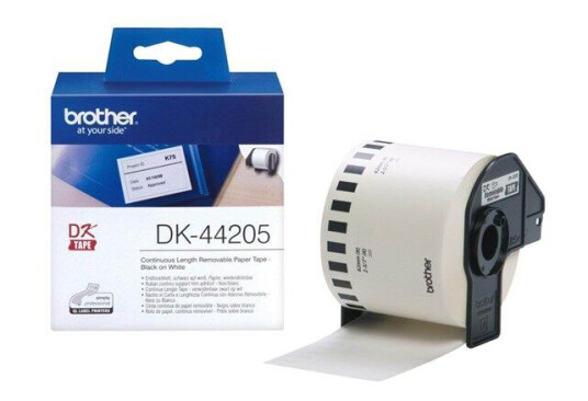 Brother DK44205 / Continuous Removable Paper Roll 62mm x 30m