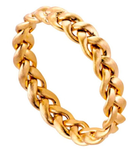 Jane Kønig Flet Medium Ring 18 kt. Gullbelagt sølv JK0007R-G_58 - Dame - 925 sterling silver