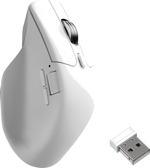 Keychron M6 V2 Gamingmus med 30000 dpi og 7 knapper - Trådløs Hvit Keychron M6 V2 Gamingmus med 30000 dpi og 7 knapper - Trådløs Hvit