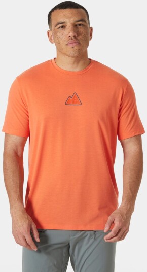 Helly Hansen Menn Skog Recycled Graphic T skjorte Oransje Oransje M