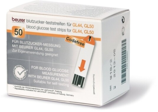Beurer GL44 teststrimler for blodsukkerapparater Beurer GL44 teststrimler for blodsukkerapparater